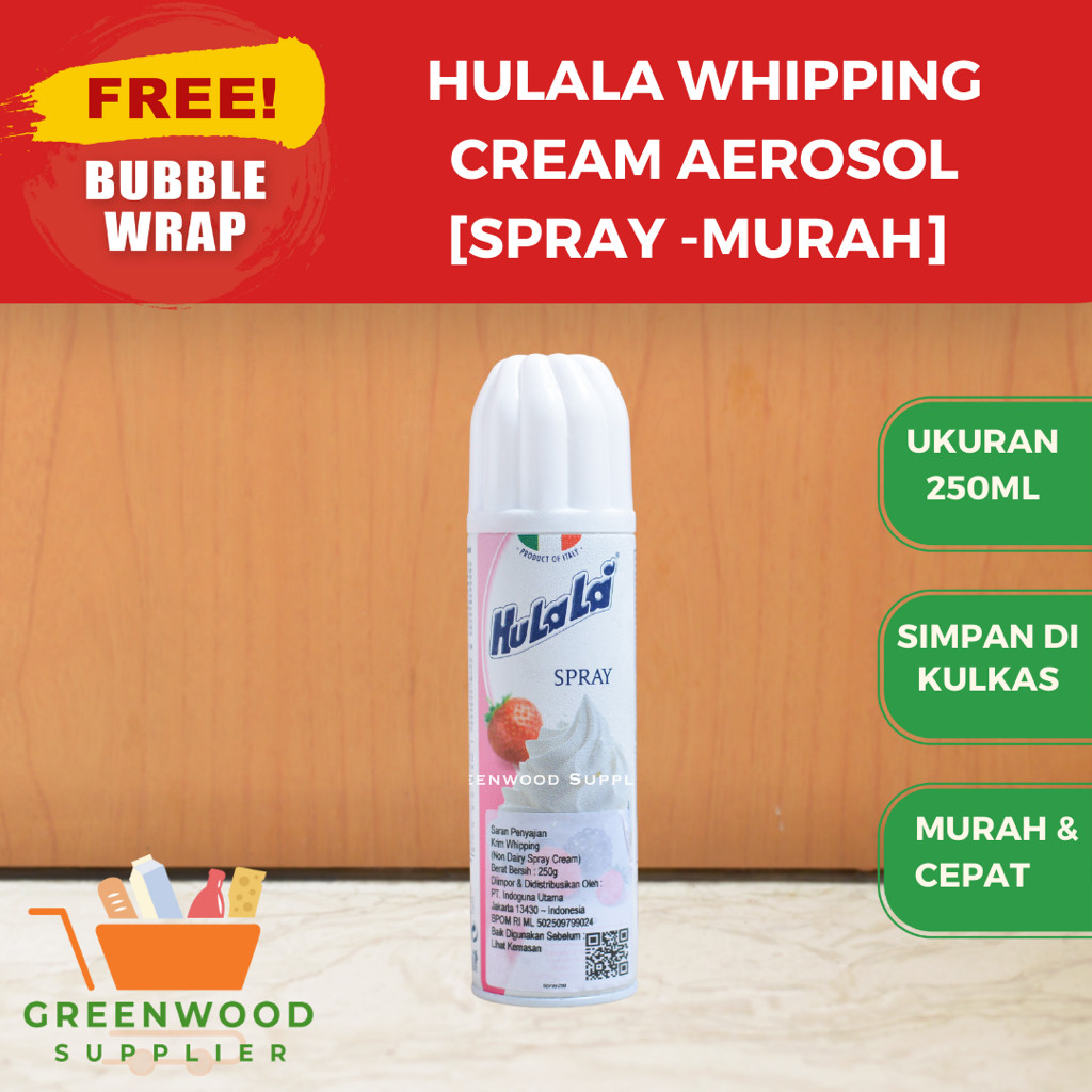 

Hulala Aerosol Whipping Cream Spray - 250G