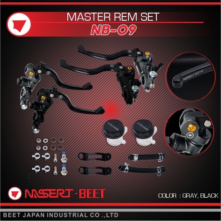 Master Rem Set Depan Belakang Nmax Aerox Vario Beat Mio PCX ADV Xmax Nb-09 Nassert Beet