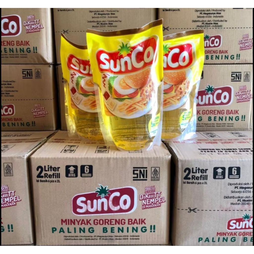 

1 Dus Minyak Sunco 2 Liter Isi 6Pcs