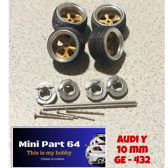 Diorama Diecast Ban 10mm GE432 Miniatur Skala 64