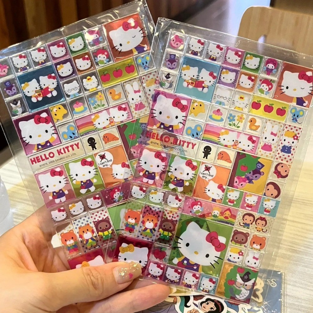 

1pc Cartoon Kawaii Hello Kitty Soft Rubber DIY Handmade Sticker Sticker Cute Girls Phone Case Water Cup Decoration Sticker Gifts