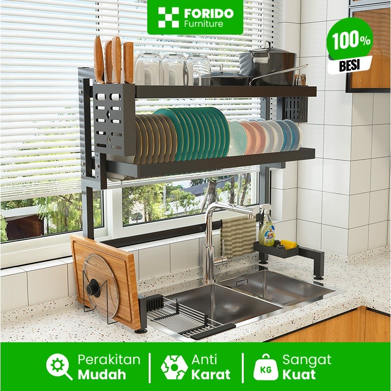 PLAOSANSTORE Rak Piring Wastafel Rak Cuci Piring Wastafel Rak Wastafel Cuci Piring Rak Piring Kecil 