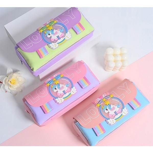 

kotak pensil /pencil bag unicorn HR-8534
