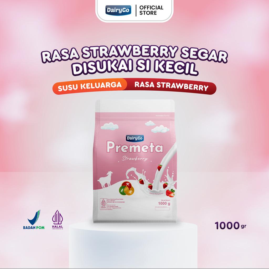 

Susu Kambing Etawa Bubuk 1 Kilogram - Premeta Strawberry - Lengkapi Nutrisi Anak