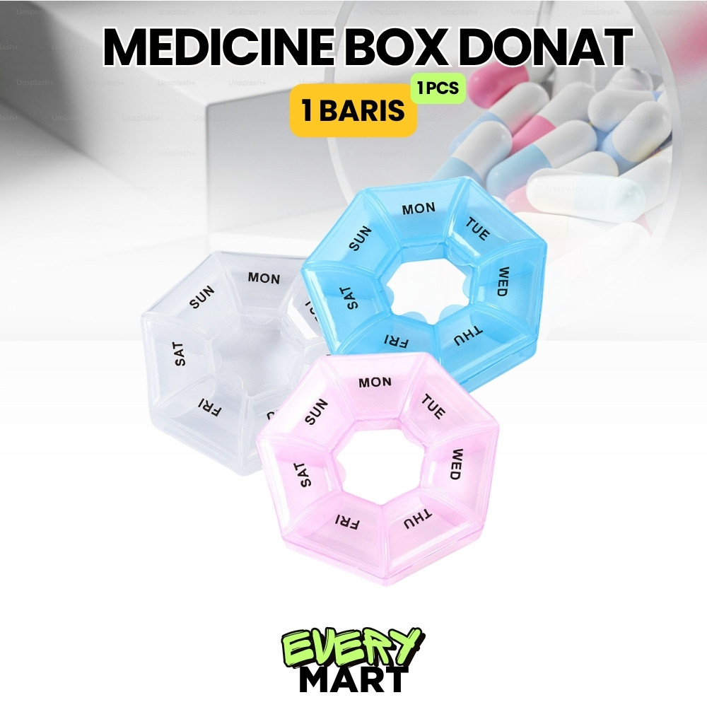 JEDI Kotak Obat / Tempat Obat / Tempat Obat Harian / Kotak Obat Harian / Medicine Box / Kotak Obat 7