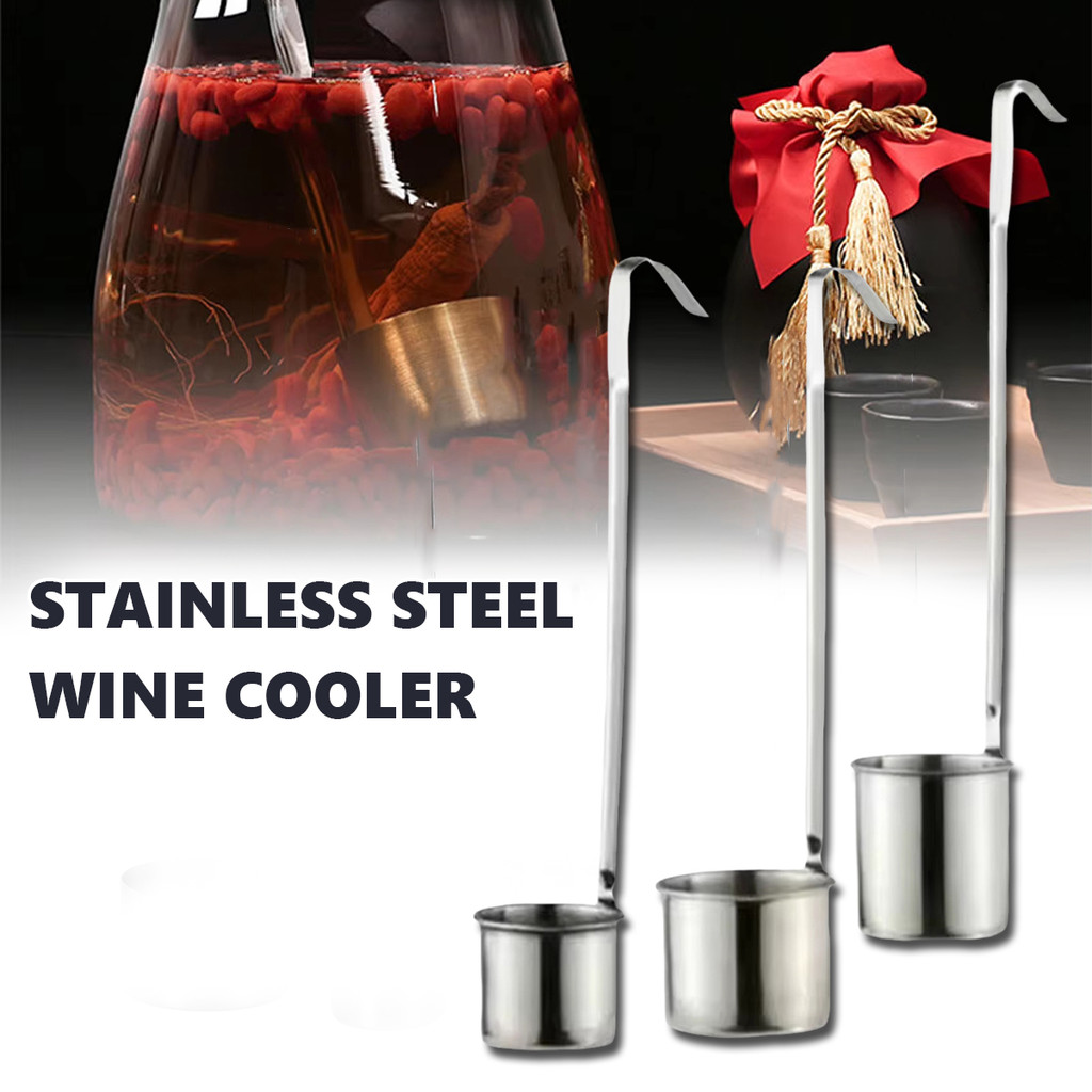 Sendok Takar Anggur 50ml/100ml/250ml Kopi Bahan Stainless 304 Anti Karat Kapasitas 3 Ukuran