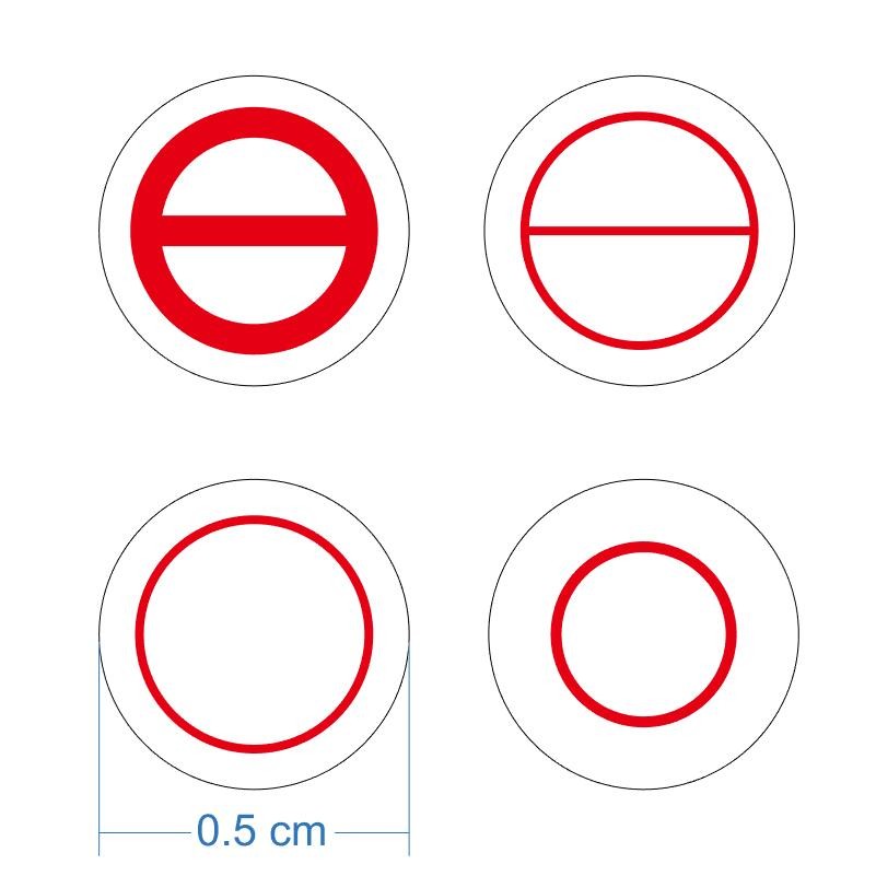 5mm 4x200pcs Screw Hole Sticker Removal Proof Brittle Paper Void Label Tamper Evident Warranty Void 