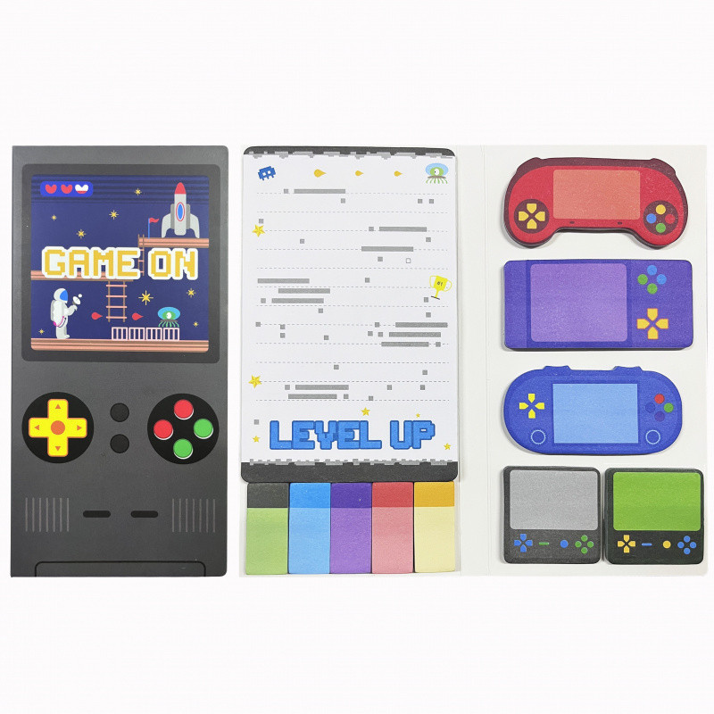 

1 Set Video Game Note Pad Set, 550 Sheets, Writing Memo Pages Teacher School Office Supplies Home Use
