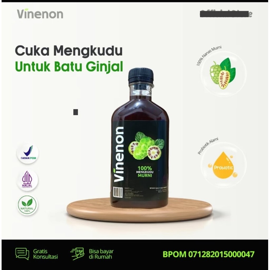 

Vinenon Cuka Mengkudu asli- Atasi Batu Ginjal Melancarkan purin dalam tubuh Atasi Asam Urat