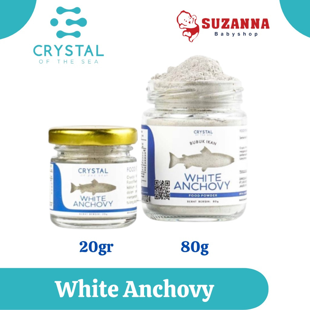 

Crystal Of The Sea Powder Food White Anchovy || Bubuk Ikan Teri Nasi