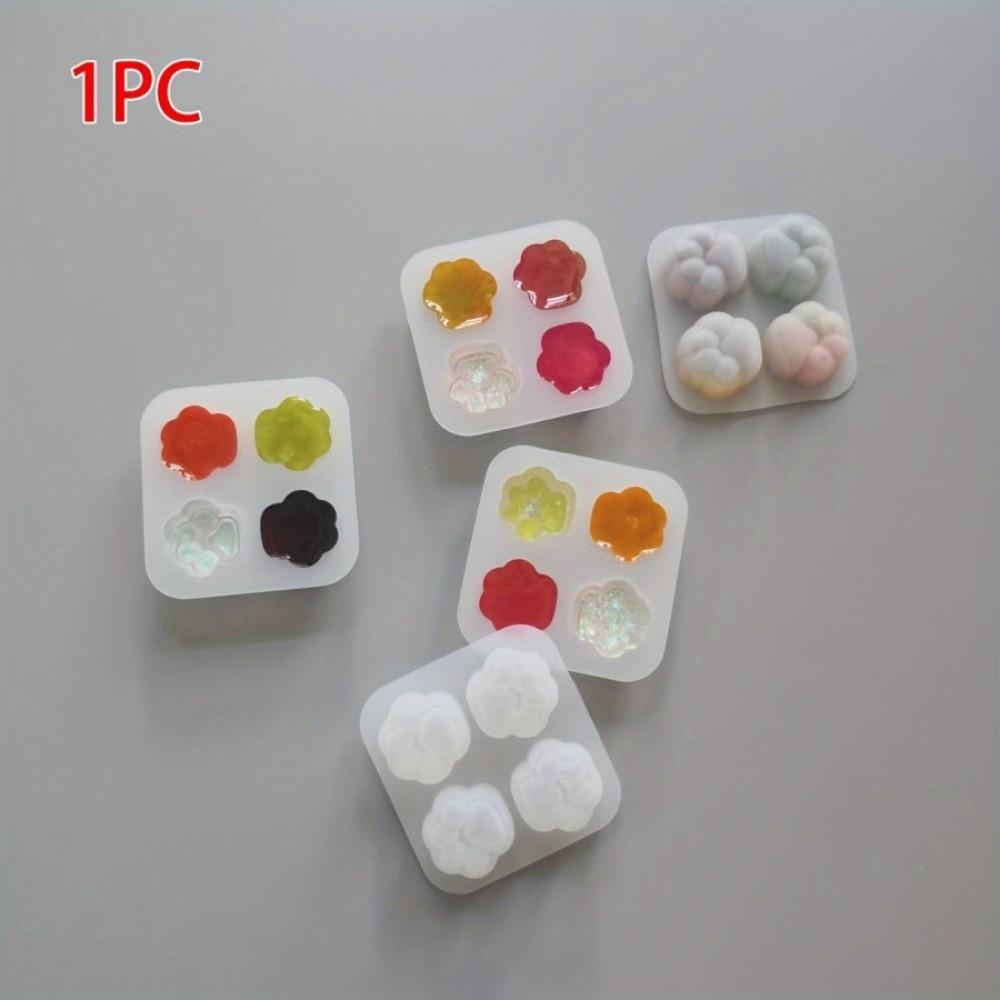 

1Pc 4-Piece Cat Claw-Shaped Silicone Mold, Resin Clay Plaster Mold, Candle Aromatherapy Mold, Pendant Mold, DIY Supplies