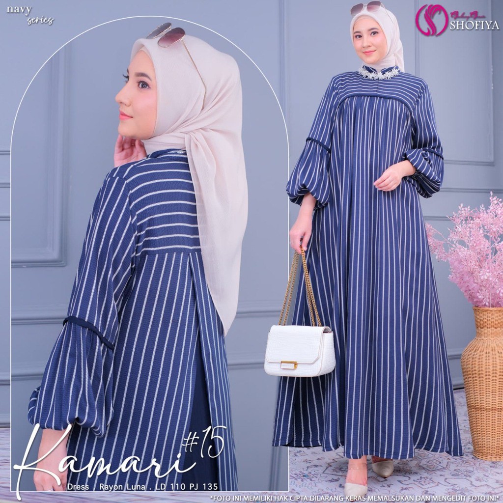 KAMARI 15 DRESS WANITA KEKINIAN MUSLIM Original by Shofiya