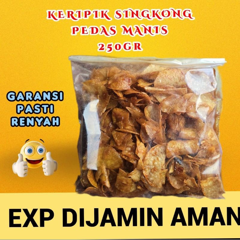 

Keripik Singkong Pedas Manis Berat 250Gr Cabai Asli Alami Snack Cemilan Makanan PROMO