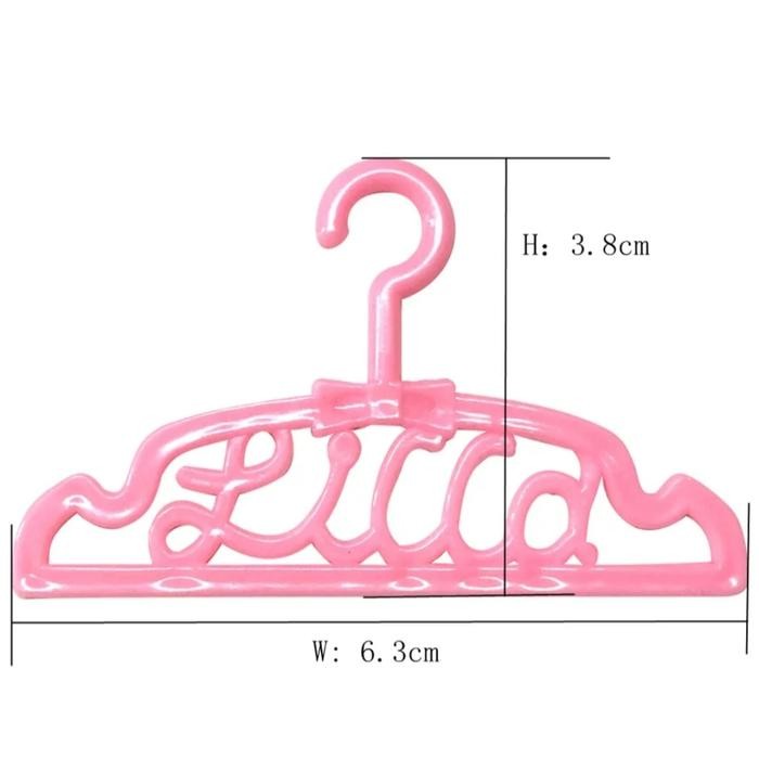 New Gantungan Hanger Baju untuk Boneka Pivotal dan Boneka 30cm - Mainan Gantungan Hanger Licca untuk