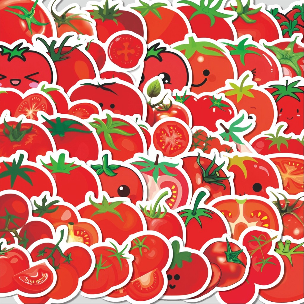 

Stiker Cutting Pack Stiker Tomato Series [Seri Tomat] Isi 100Pcs Series Aesthetic Lucu Keren Untuk Koper Bahan Vynil