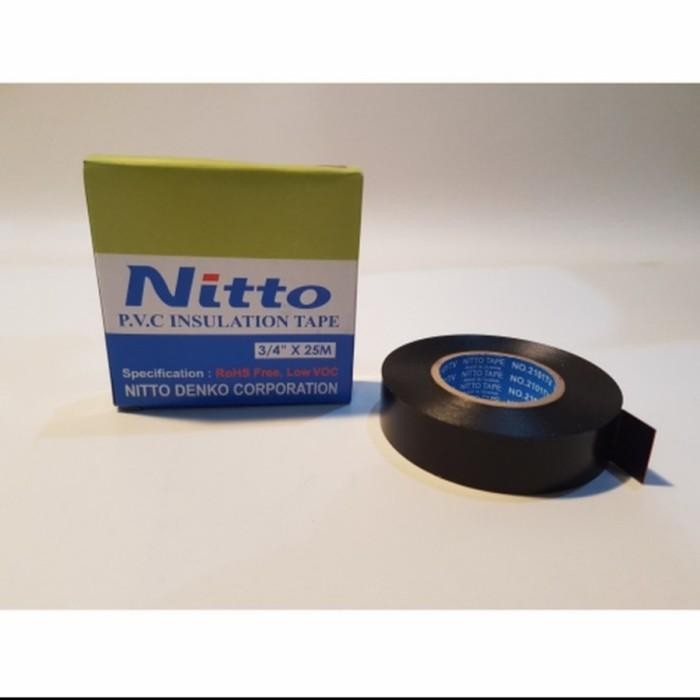 

MUMPUNG PROMO NITTO ISOLASI LISTRIK PVC kabel nito 3/4" 25M KHUSUS /TERLARIS