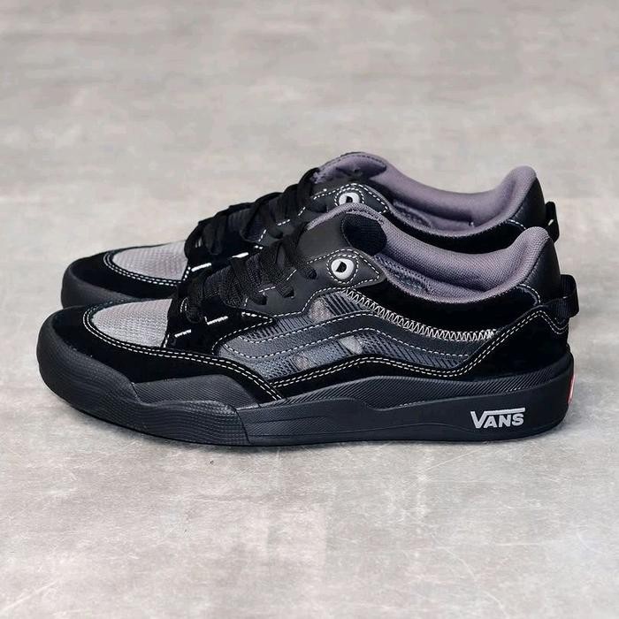 VANS WAYVEE 2 SKATE BLACK GREY ORIGINAL Shoes Casual Pria Wanita - 39