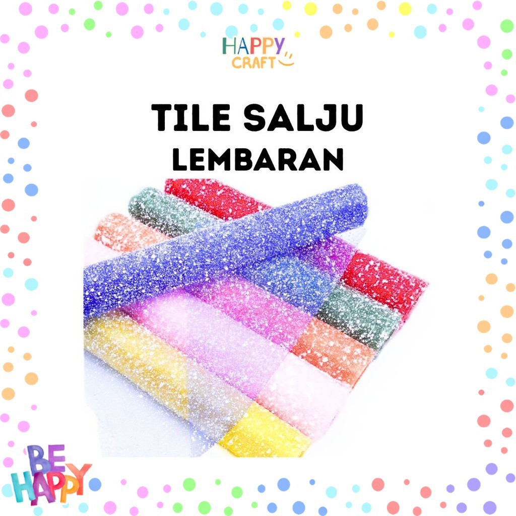 

(1 LEMBAR) Kain TILE SALJU / Snow Mesh Tile per roll BUKET BUNGA FLOWER WRAPPING / Snow Flake Poly Mesh