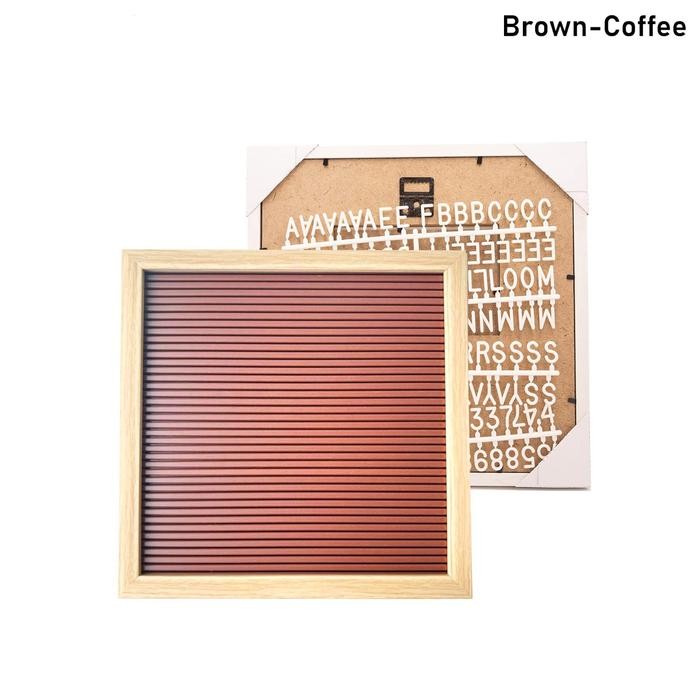 

PAPAN NAMA BAYI MURAH FELT LETTER BOARD SET 40X28 CM (INCLUDE HURUF) - CREAM_COFFE