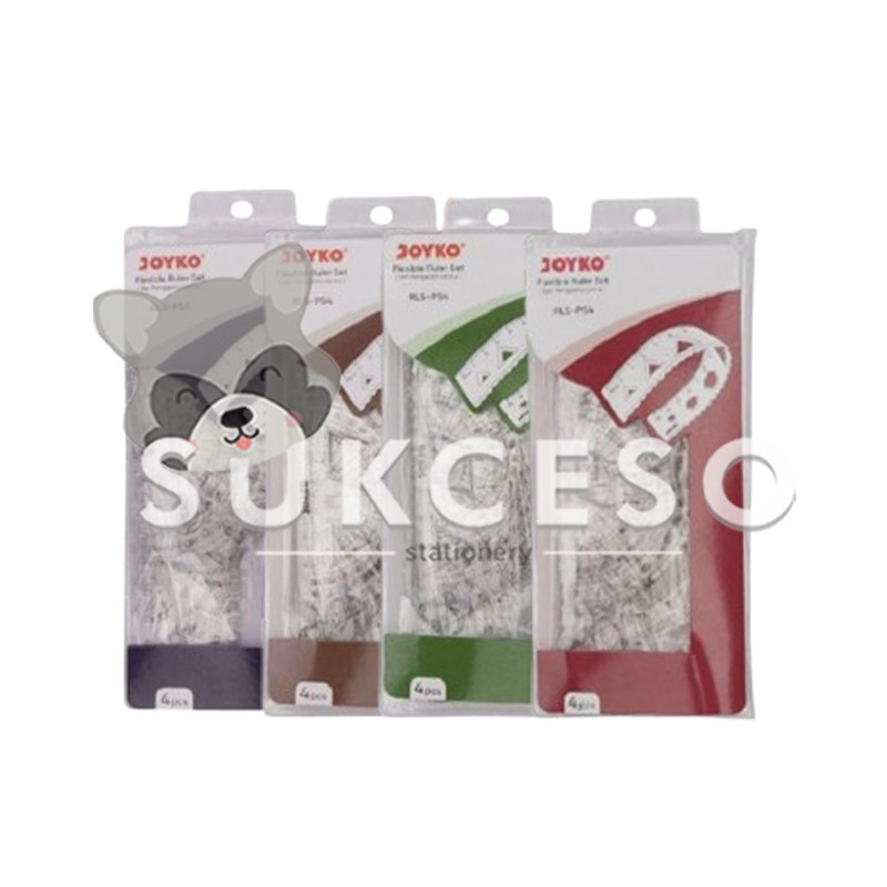 

Joyko Flexibel Ruler Set RL-PS4 Paket Penggaris Lentur 15 cm Isi 4
