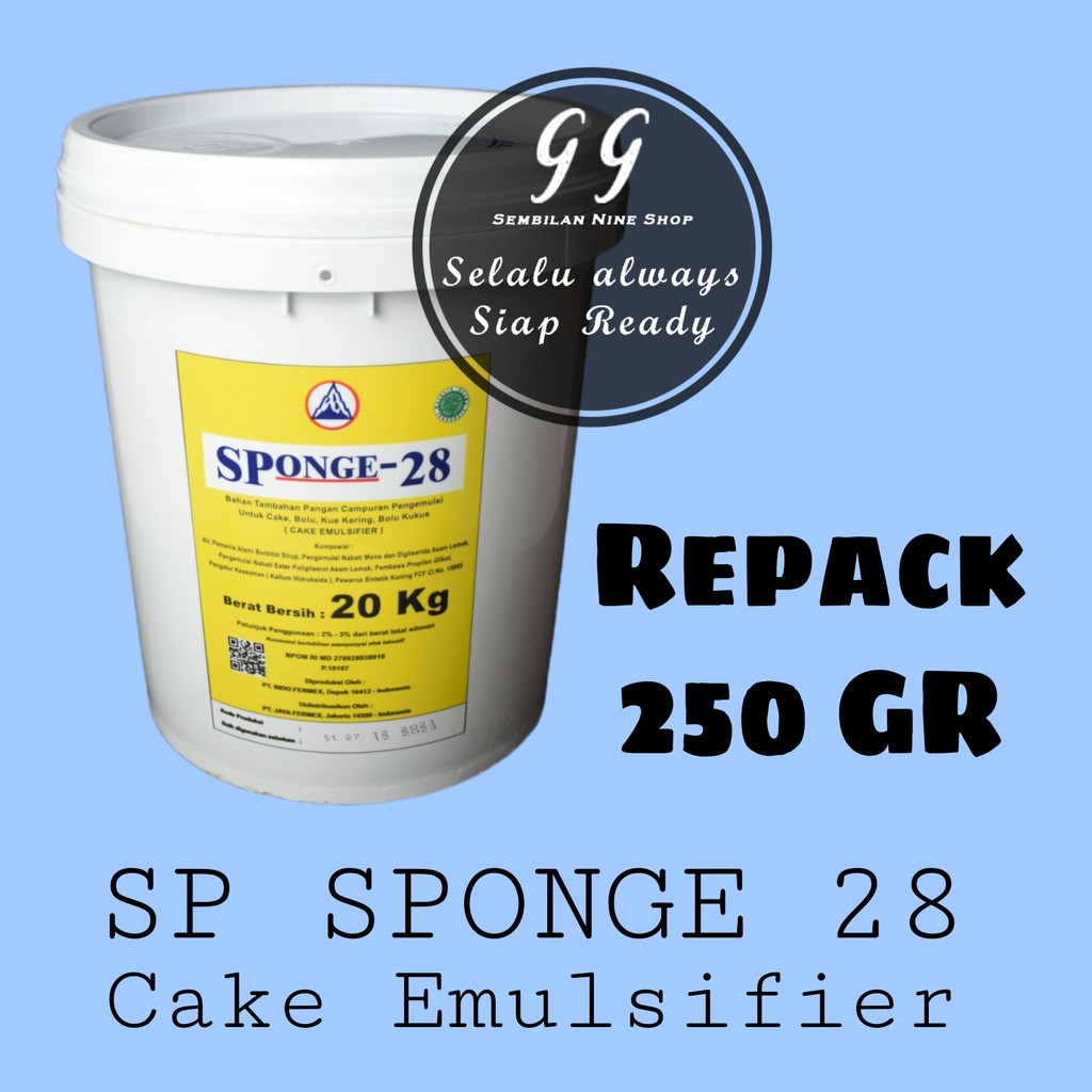 

SP SPONGE 28 Pengemulsi 250 Gram Cake Emulsifier Pengembang Kue Emulsi