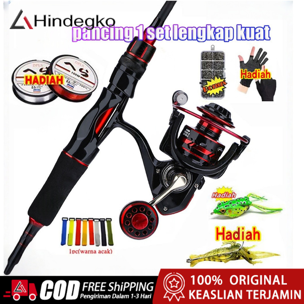 JORAN ALAT PANCING SET 1 SET MURAH 1.8M / 2.1M DENGAN BAHAN SERAT KARBON CARBON SET LENGKAP UNTUK ME