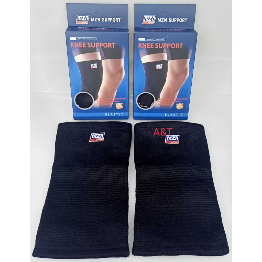 Knee Support Mizuno Pendek Elastis Deker Pelindung Lutut Pria Olahraga Basket Voli Kneepad Dekker MZ