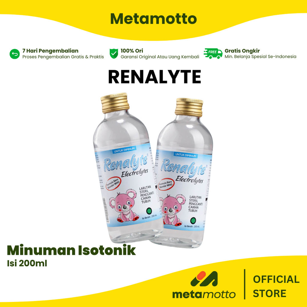 

Renalyte Larutan Isi 200 ml 1 Botol - Metamotto Marelan