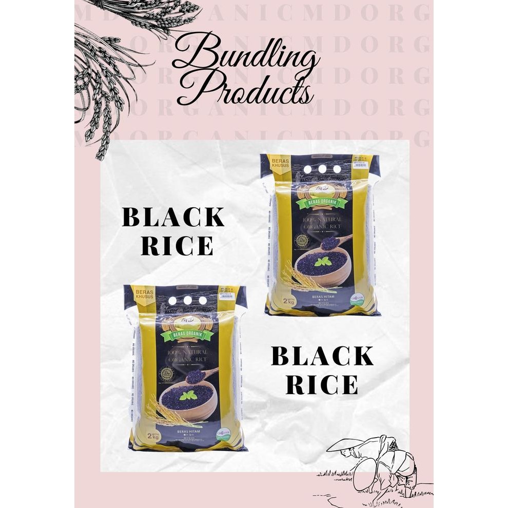 

Paket Bundling MD Organic Black Rice Pecah Kulit 2kg Isi 2 Pcs