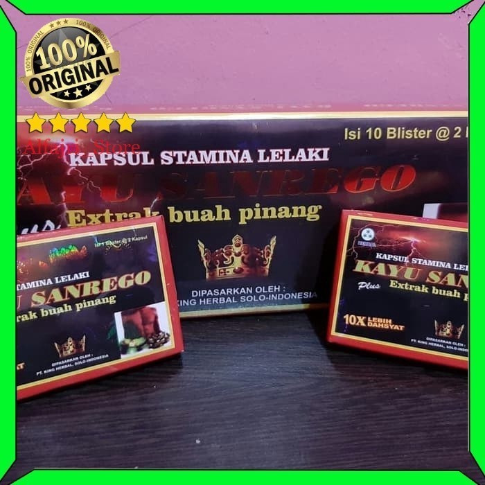 Mang Doyok Store - KAYU SANREGO KAPSUL STAMINA PRIA ISI 10 BLISTER SANREGO BLISTER KAPSUL KAYU SANRE