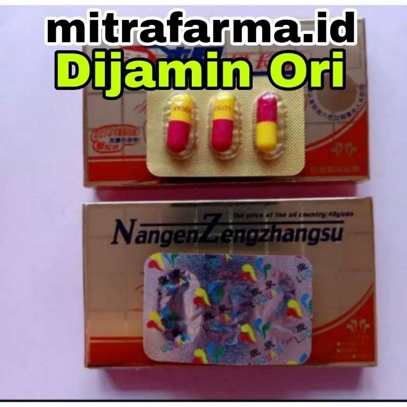 Mang Doyok Store - ( Privasi Aman)Nangen Zengzhangsu-Asli Original Suplemen Herbal Pria Isi 12 Kapsu