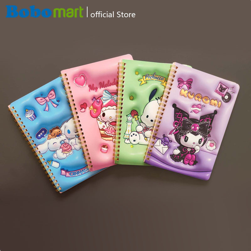 

BOBOMART Notebook Lucu Sanrio A5 Spiral 38 Lembar – Buku Catatan Karakter SH-3201
