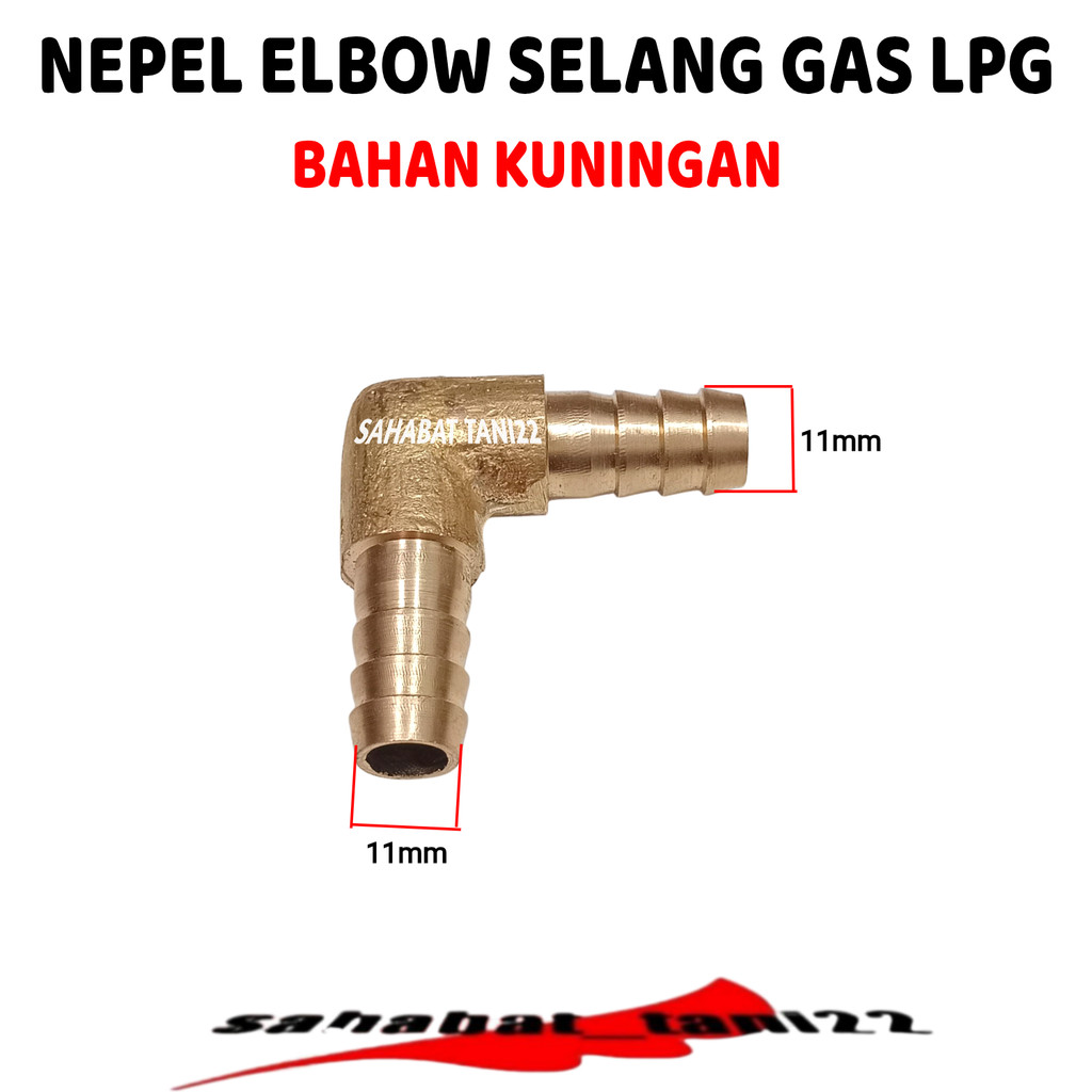 Nepel Elbow Sambungan Selang Gas Sambungan L Selang Gas