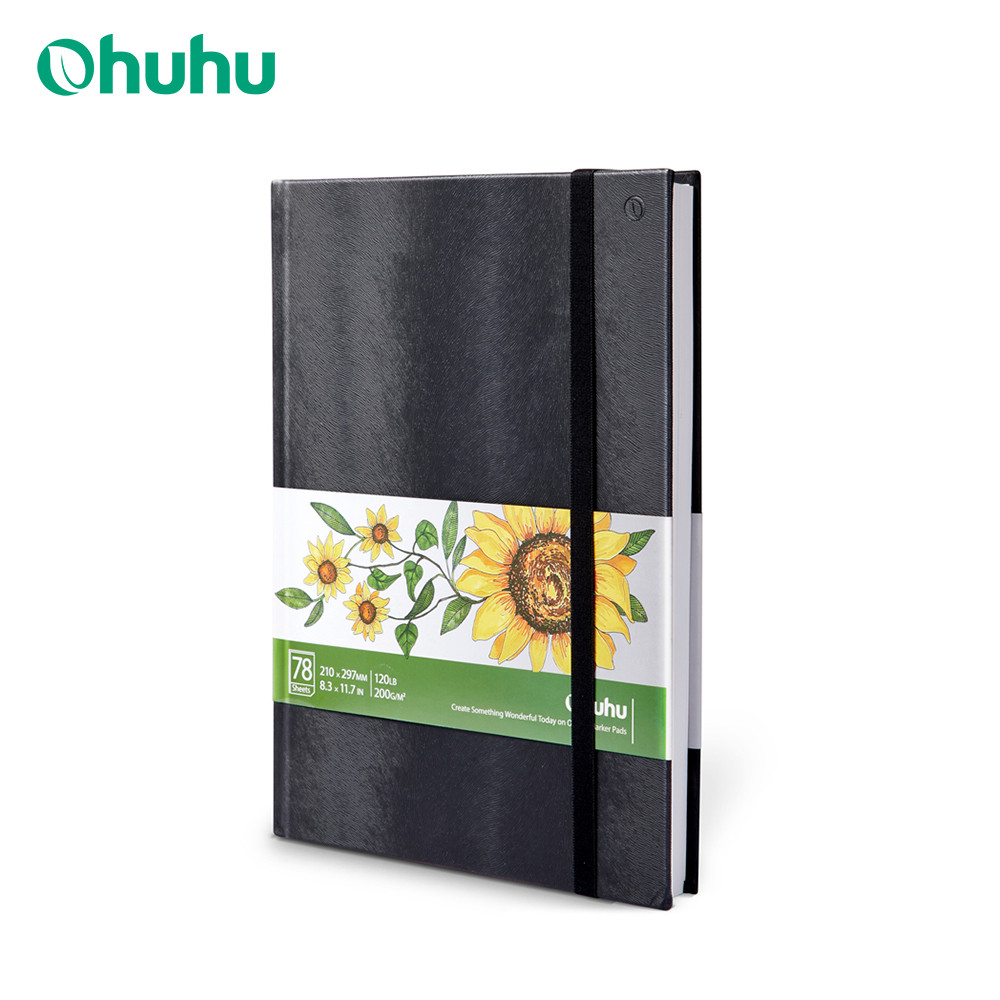 

Ohuhu Marker Pads Art Sketchbook Hardcover Notebook Student Art Painting Drawing Watercolor Book Graffiti Sketch School Supplies