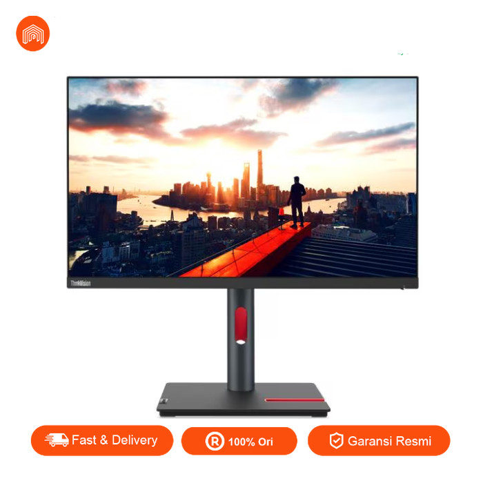 Monitor LED Lenovo ThinkVision P24H-30 24" IPS 1440p QHD 2K HDMI 2.0x1 DP 1.4x2 USB-C 100w Lan RJ45x