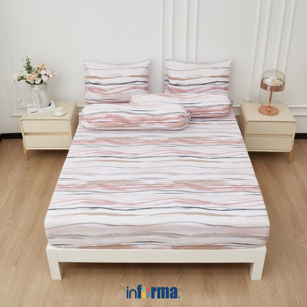 Informa Set Seprai Microfiber Zuri King Queen Single 200X200 180X200 160X200 120X200 Sprei Seprei Sh