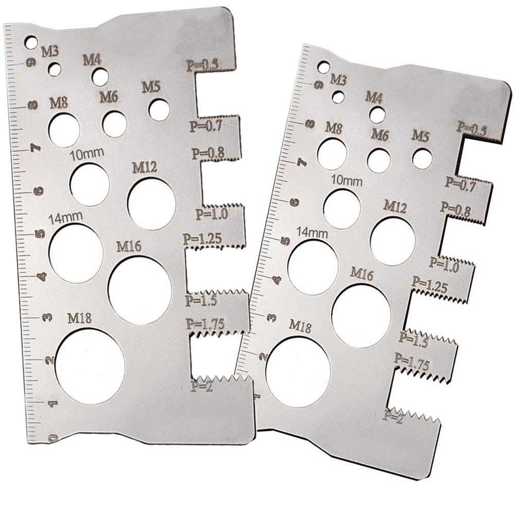 

Stainless Steel Screw Thread Pitch Gauge Ruler for Precise Measurement of Screws and Bolts User friendly Design for Everyone