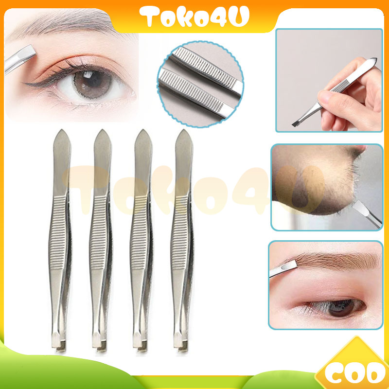 pinset cabut bulu/ miring pinset pencabut bulu/ pinset uban stainless steel pinset /