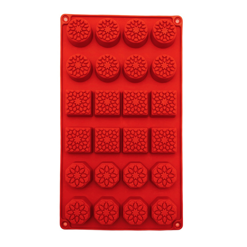 

New Arrival 24 Hole Round Square Silicone Chocolate Mold DIY Ice Grid Handmade Soap Mold DIY French Dessert Dim Sum Kitchen Tool