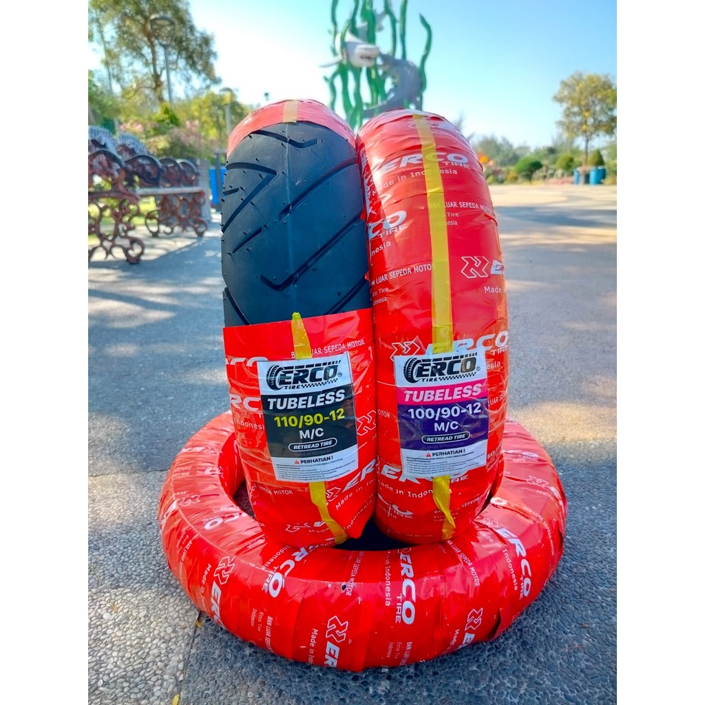ban motor scoopy tubeless belakang Fullpres Merek Erco