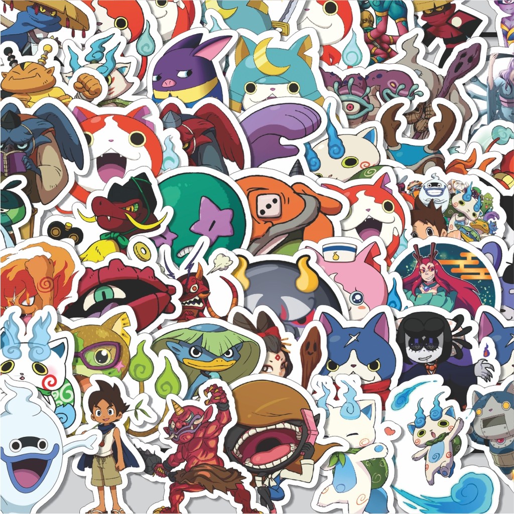 

Stiker Cutting Pack Stiker Game Series Yokai Watch Mix 1 Isi 100Pcs Series Aesthetic Lucu Keren Untuk Koper Bahan Vynil