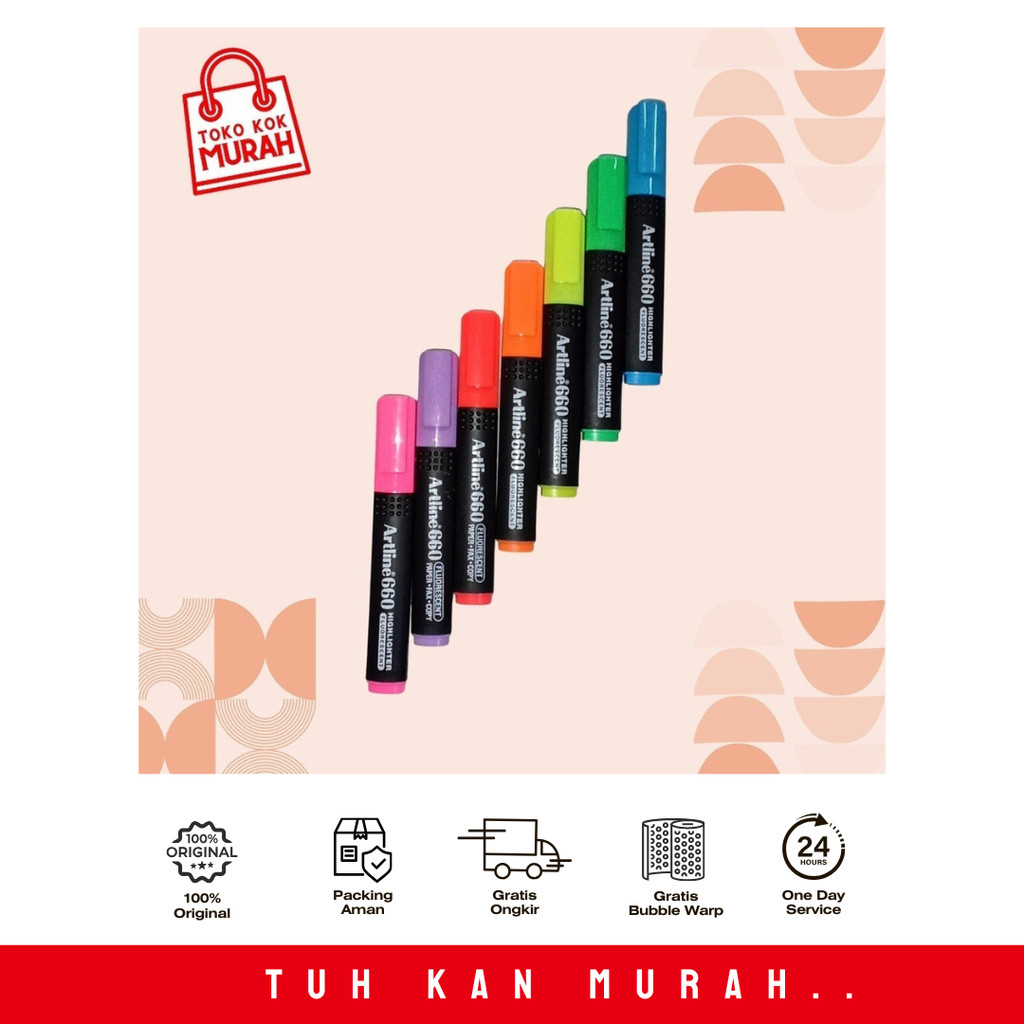 

READY STOCK!! ARTLINE HIGHLIGHTER EKK 660 WARNA FLUORO GREEN