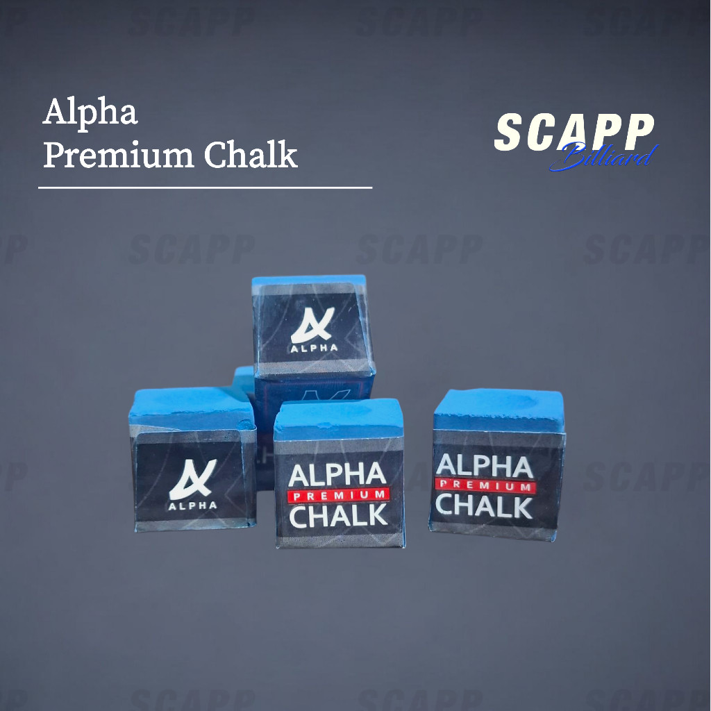 Alpha Chalk Billiard / Kapur Billiard -Blue