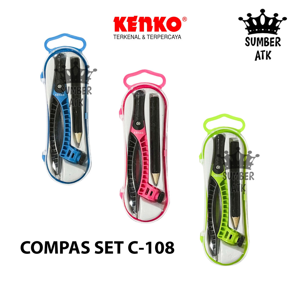 

Jangka Set Alat Tulis Compass Kenko C-108