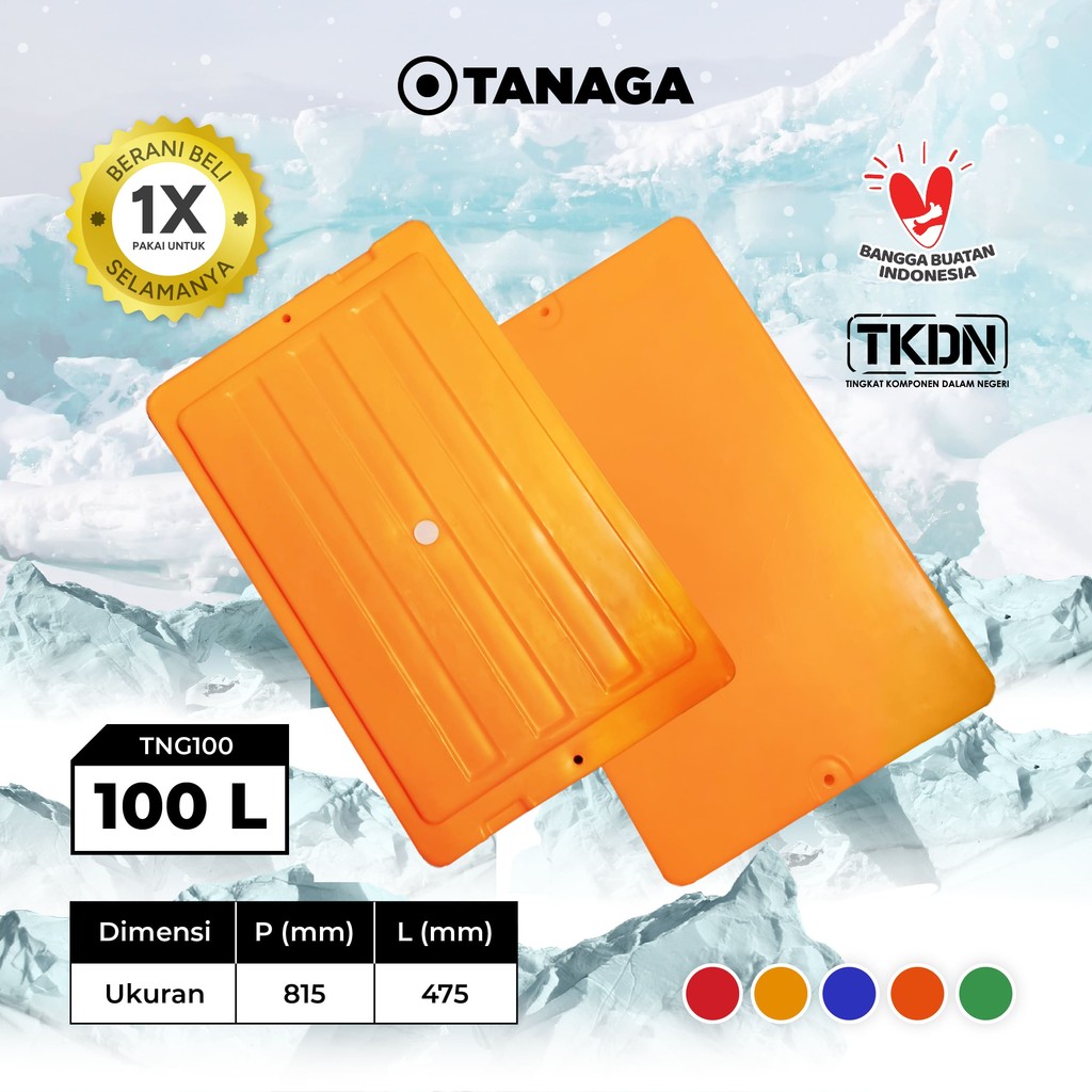 TANAGA Tutup Coolbox / Cooler Box Es Ikan Kotak Pendingin 100 Liter