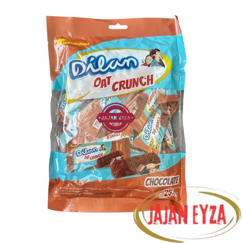

GARUDAFOOD DILAN OAT CRUNCH CHOCO BAG ISI 25pcs DILAN OAT CHOCO