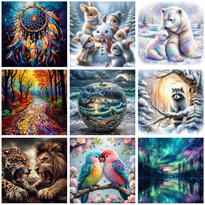 

Diamond Art Painting Kits Embroidery Full Crystal Mosaic 5D Diy Diamond Paintings Kits New 2025 Accessories 30x30 cm Wall Art