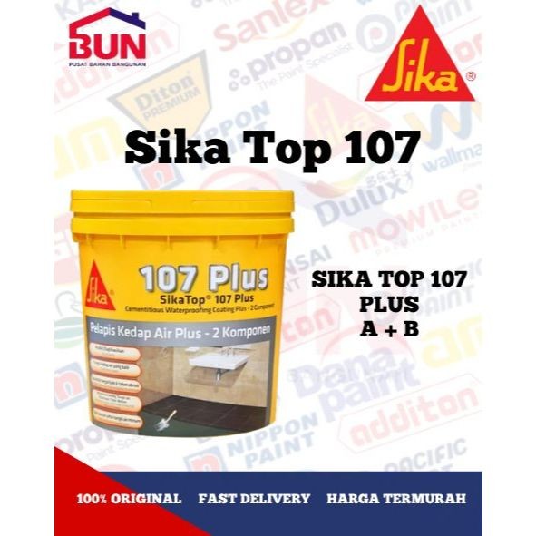 Sika Top 107 Plus 4kg SikaTop 107 Plus 4kg | Sika Pelapis Anti Bocor TERLARIS