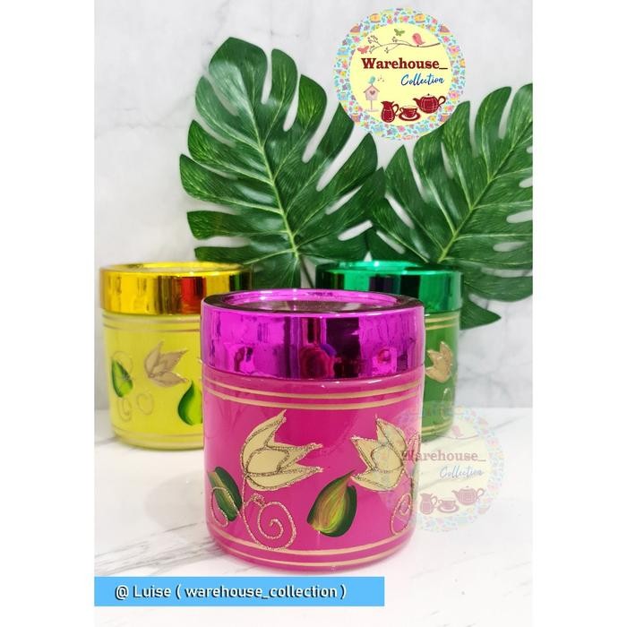 COD TOPLES KACA LEBARAN/TOPLES KACA RAINBOW FLOWER TULIP GLOSY 1089-4B - pink, 1 BUBBLE