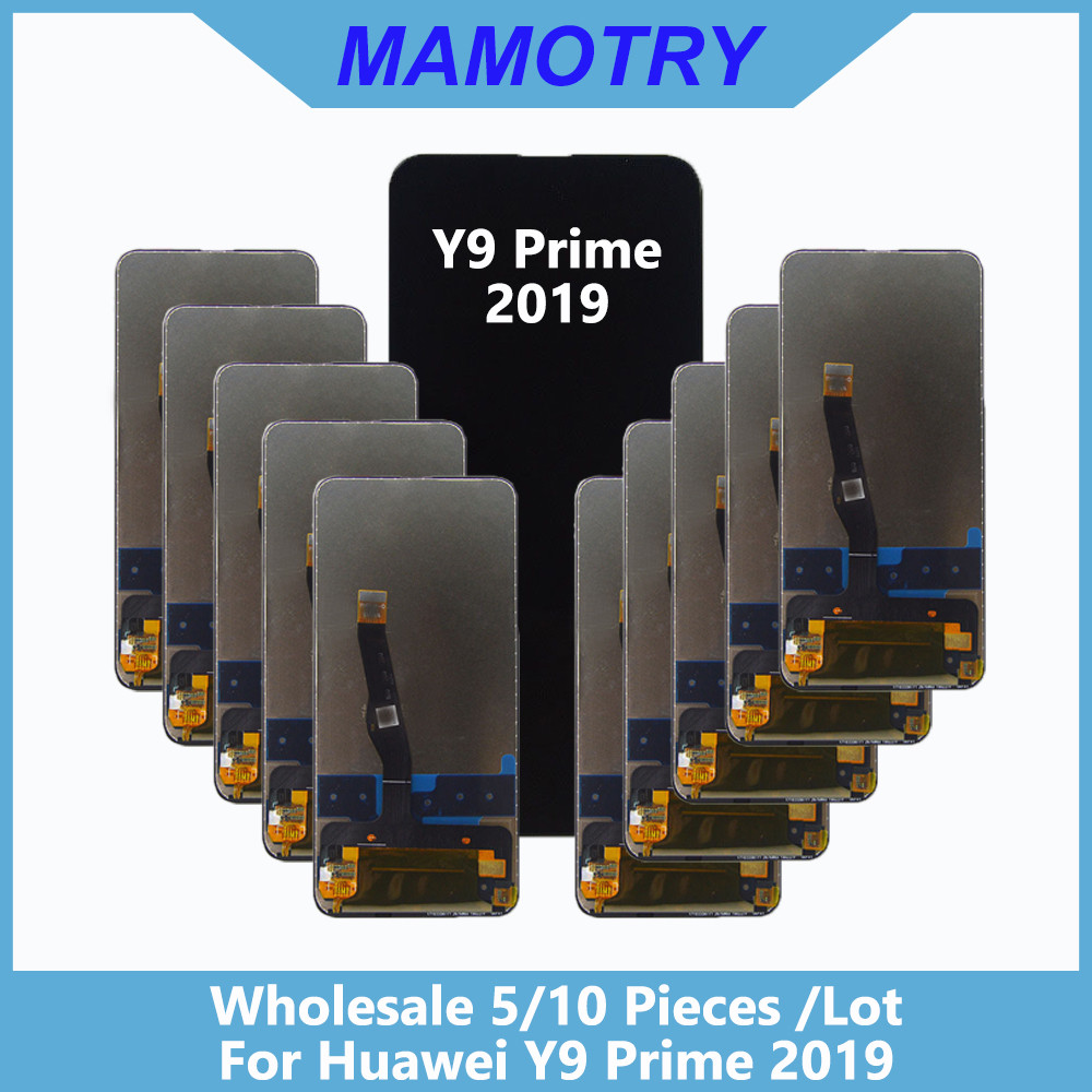 Wholesale 5/10 pieces / Lot For Huawei Y9 Prime 2019 Screen Lcd Display With Tou Assembly